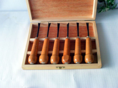 boxed wood carving set
